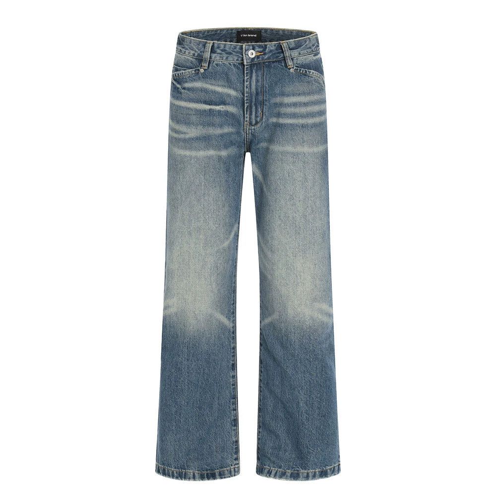 Jean American retro punk men's gradient washed jeans Size US 34 / EU 50 - 1 Thumbnail