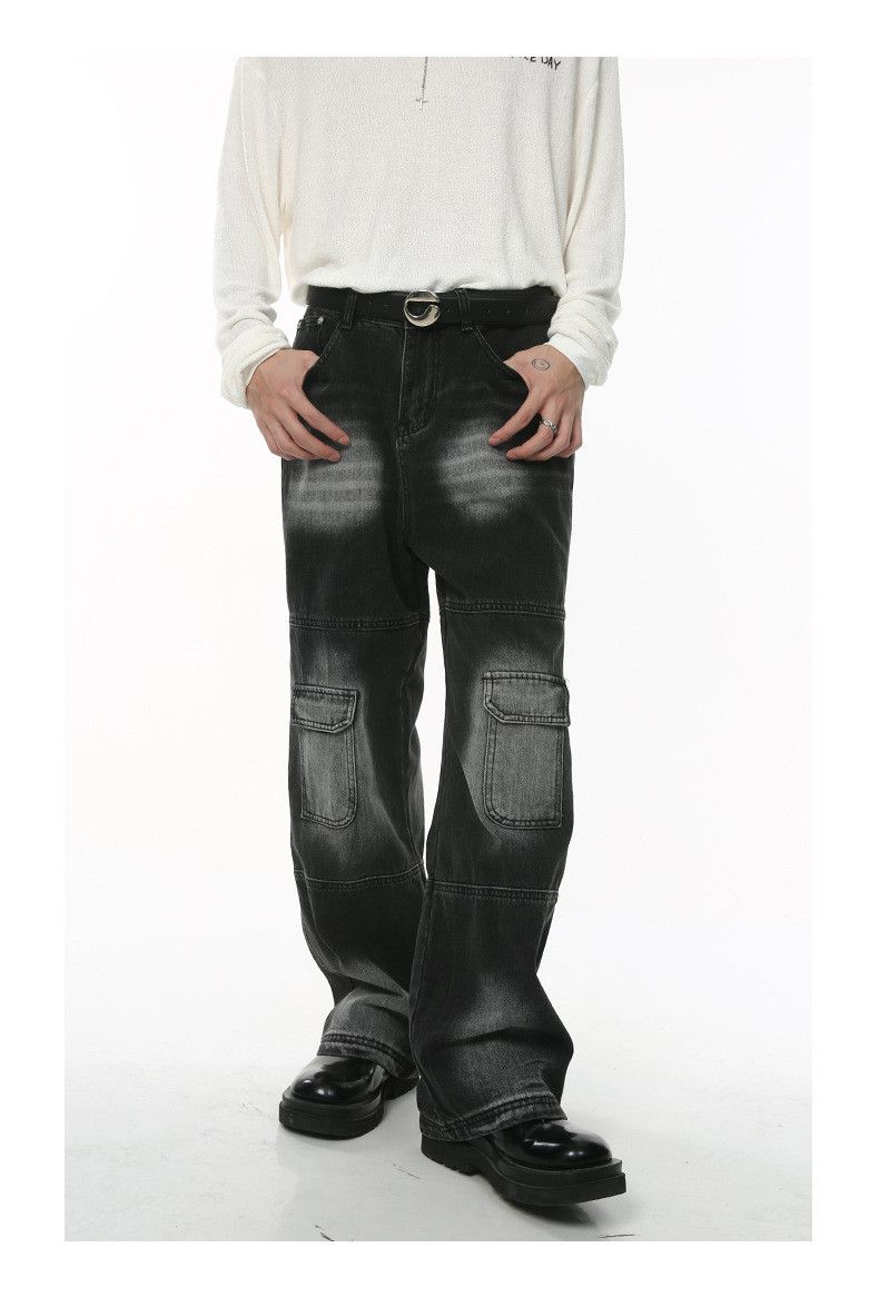 Japanese Brand × Vintage Washed loose vintage punk cargo jeans Size US 32 / EU 48 - 1 Thumbnail
