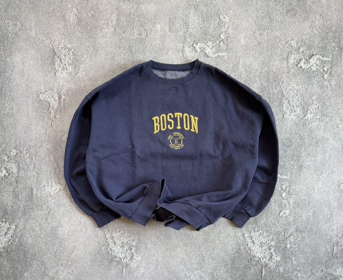Vintage Boston city in the USA crewneck sweatshirt jumper pullover Size US M / EU 48-50 / 2 - 1 Thumbnail