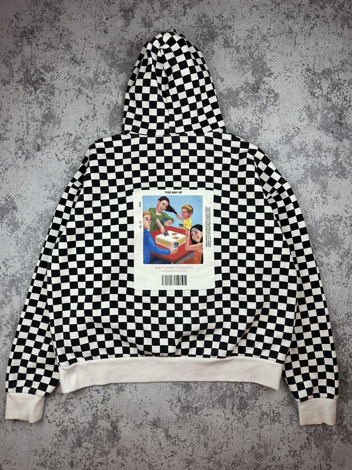 CHILDS CHILDISH Sweatshirt Hoodie Checkered Spellout Rare Size US M / EU 48-50 / 2 - 8 Thumbnail