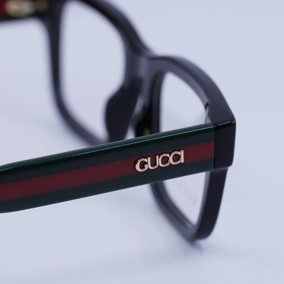 Gucci Gucci GG1865O 001 Eyeglasses Black 50mm Square Frame Size ONE SIZE - 4 Thumbnail