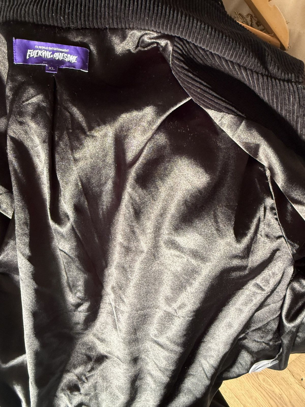Fucking Awesome Fucking Awesome Black Corduroy Jacket Size US XL / EU 56 / 4 - 4 Thumbnail