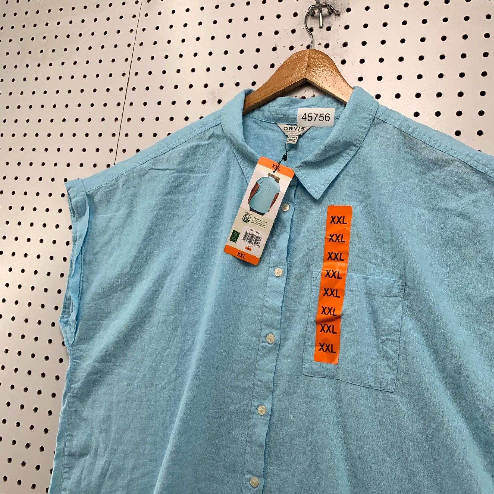 Orvis Orvis Button-Up Shirt Womens 2XL Linen Blue Classic Collection NWT Button Shirt Casual Size XXL / US 16-18 / IT 52-54 - 3 Thumbnail