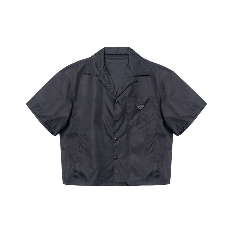 Prada Prada Logo Loose Short Sleeve Shirt-2506 Size US XL / EU 56 / 4 - 1 Thumbnail