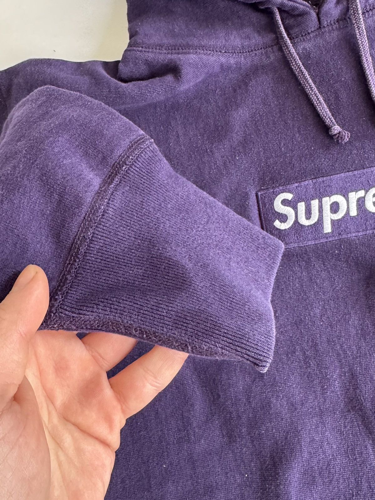 Supreme Supreme Purple Box Logo Hoodie 2002 Size US L / EU 52-54 / 3 - 7 Thumbnail