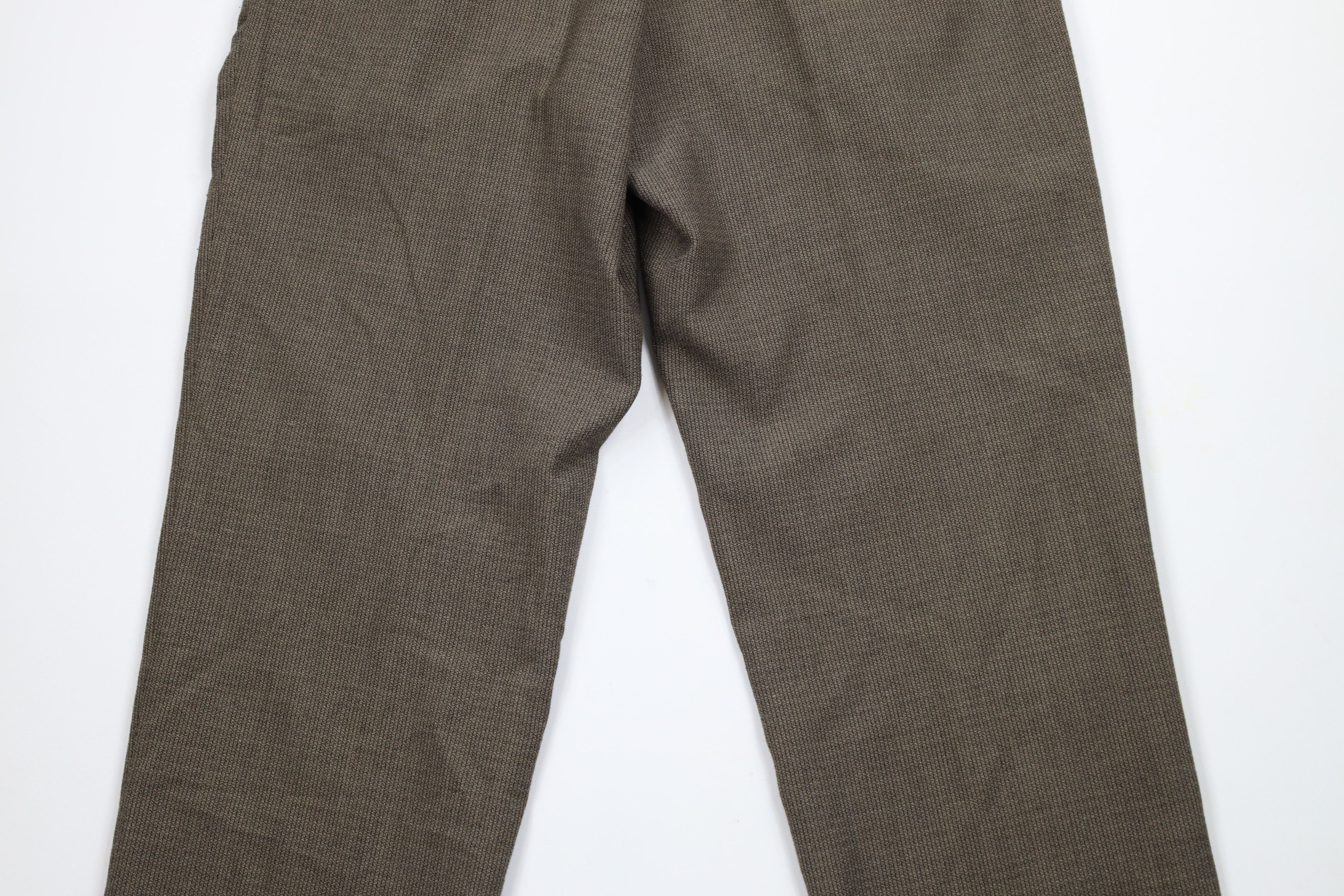 Vintage Vintage 90s Streetwear Cuffed Wide Leg Chino Pants Brown Size US 34 / EU 50 - 10 Thumbnail