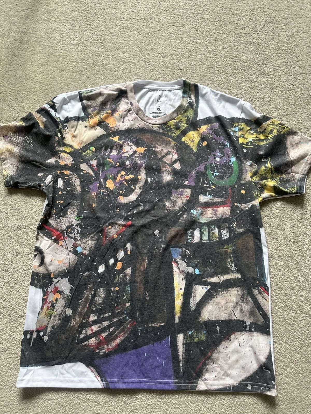 Travis Scott × George Condo Tシャツ XL XXL Travis Scott x George Condo Portrait Of Travis Cactus