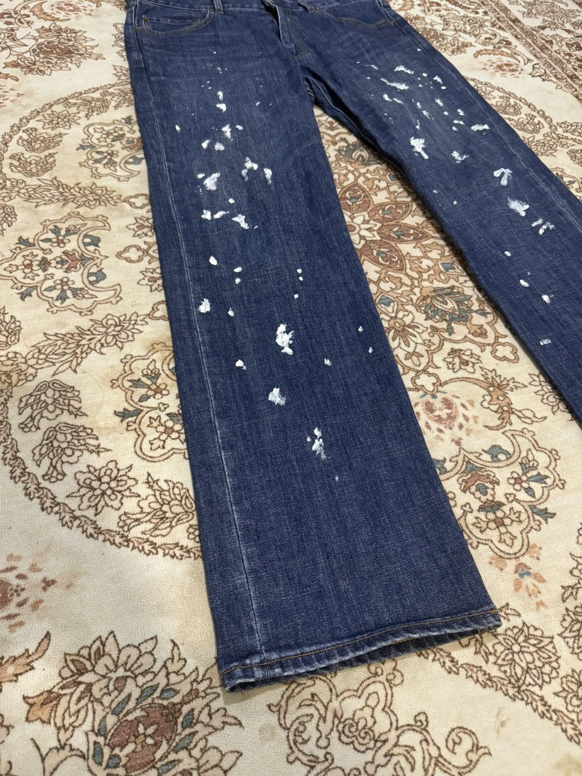 Beams Plus × Japanese Brand × Vintage Vintage Beams Paint Splatter Jeans Size US 35 - 2 Thumbnail
