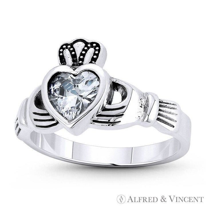 Other Irish Claddagh Hands & Heart Charm Promise Ring Size 6 Size ONE SIZE - 1 Preview