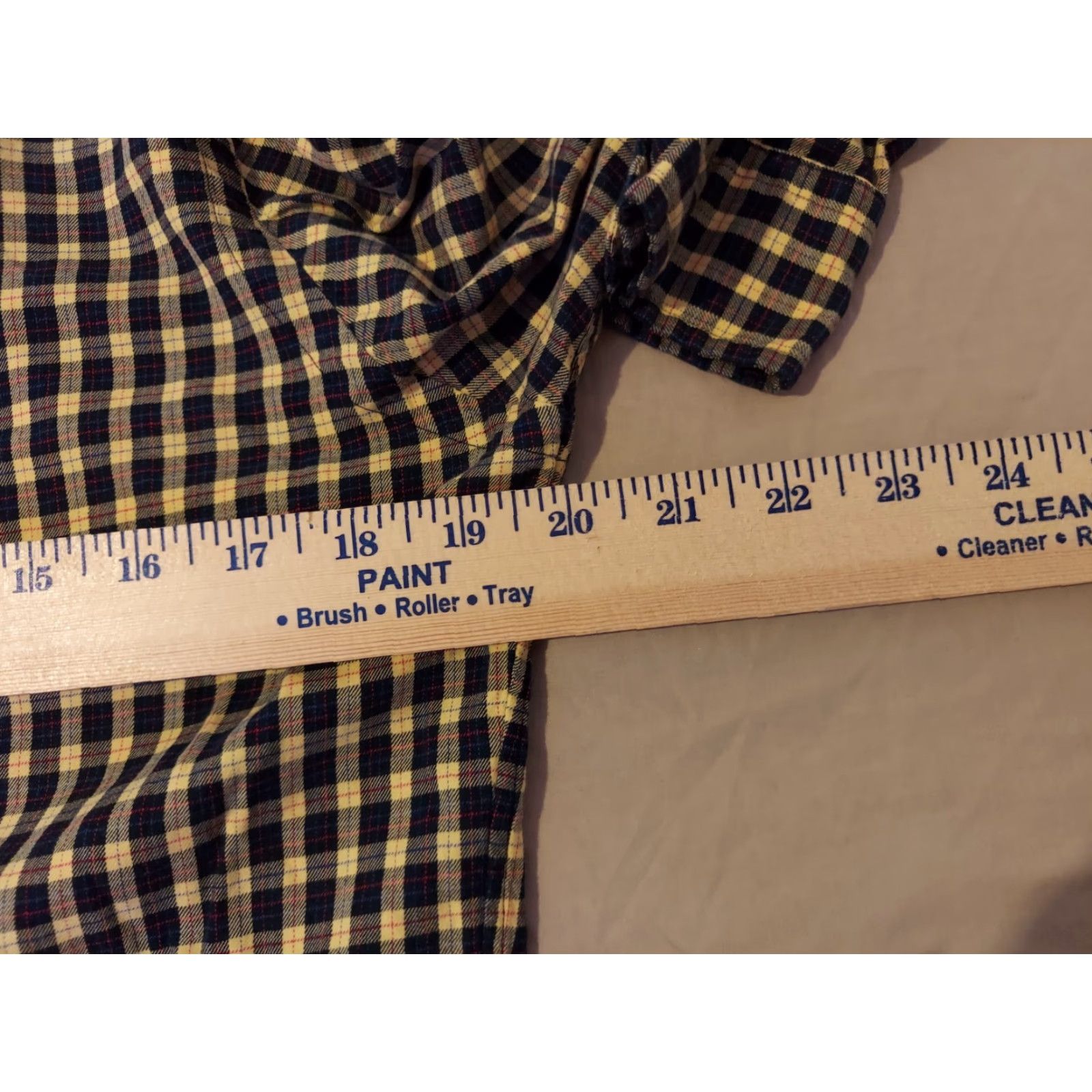 Polo Ralph Lauren VINTAGE Polo Ralph Lauren Shirt Mens Button-Up Long Sleeve Small S Yellow Cotton Size 36R - 4 Thumbnail