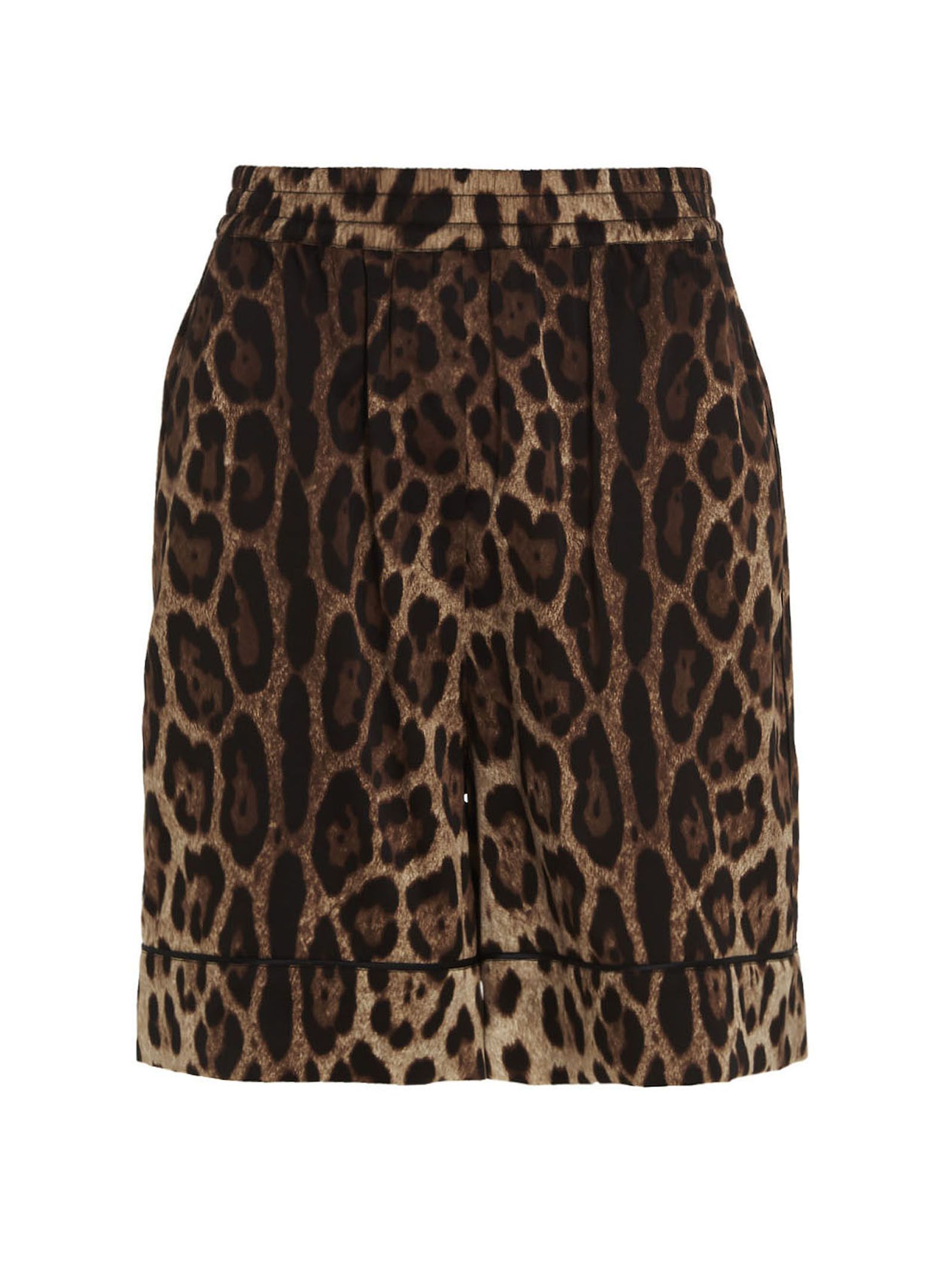 Dolce & Gabbana Leopard Shorts Size 28" / US 6 / IT 42 - 1 Thumbnail