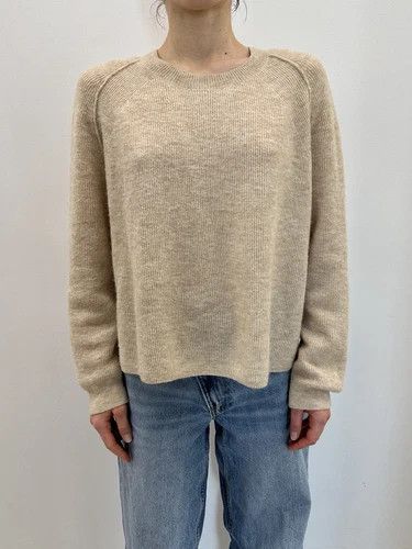 Acne Studios Acne Studios Womens Fn Wn Knit Alpaca Wool Jumper Beige Size S / US 4 / IT 40 - 1 Thumbnail