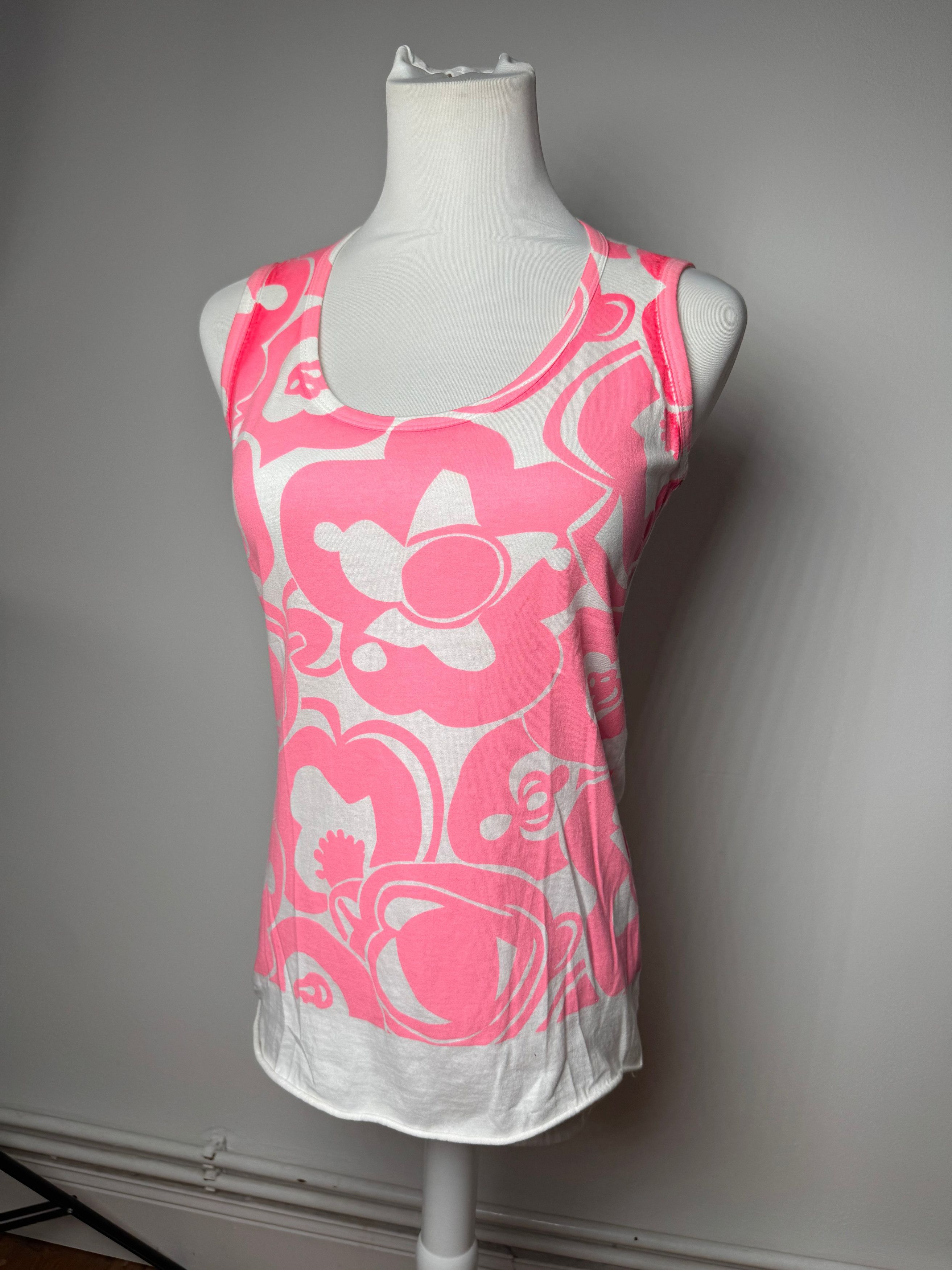 Marni Vintage Top Pink White M Size S / US 4 / IT 40 - 1 Thumbnail