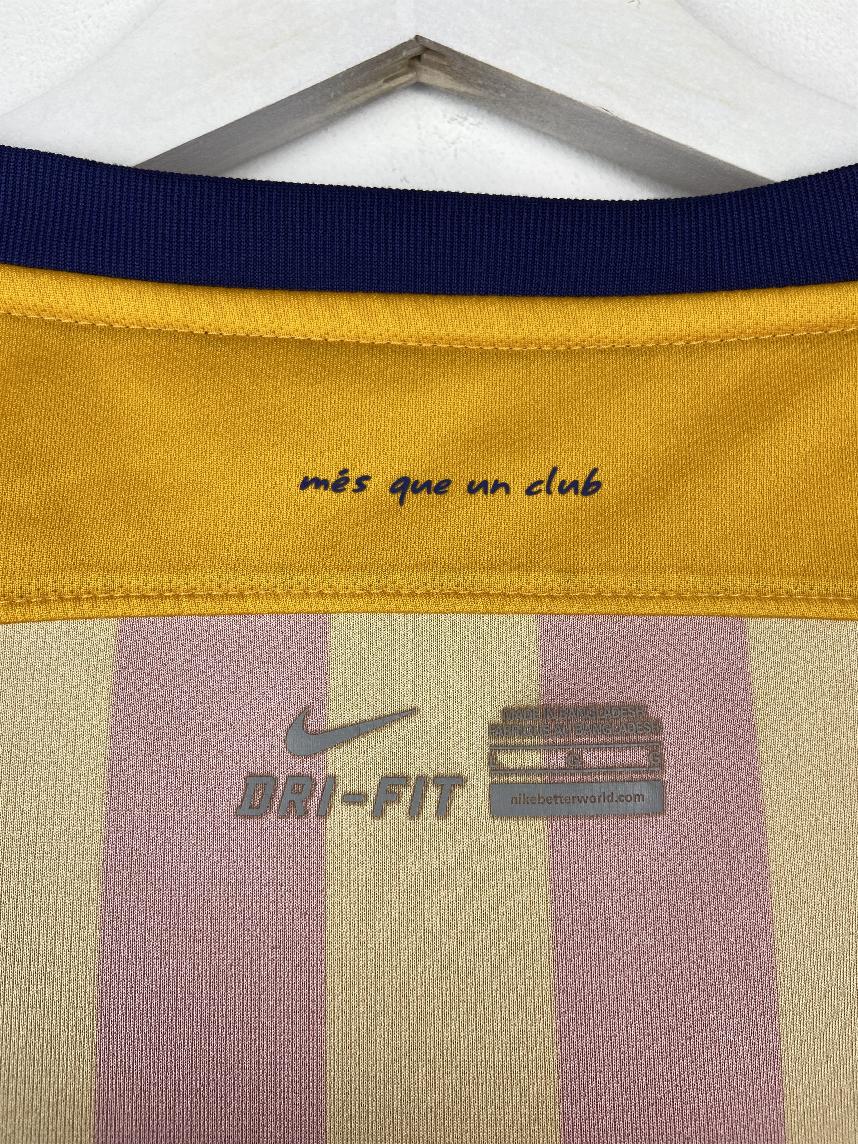 Nike Barcelona 2015 Away Soccer Jersey Football Shirt Size US L / EU 52-54 / 3 - 13 Thumbnail