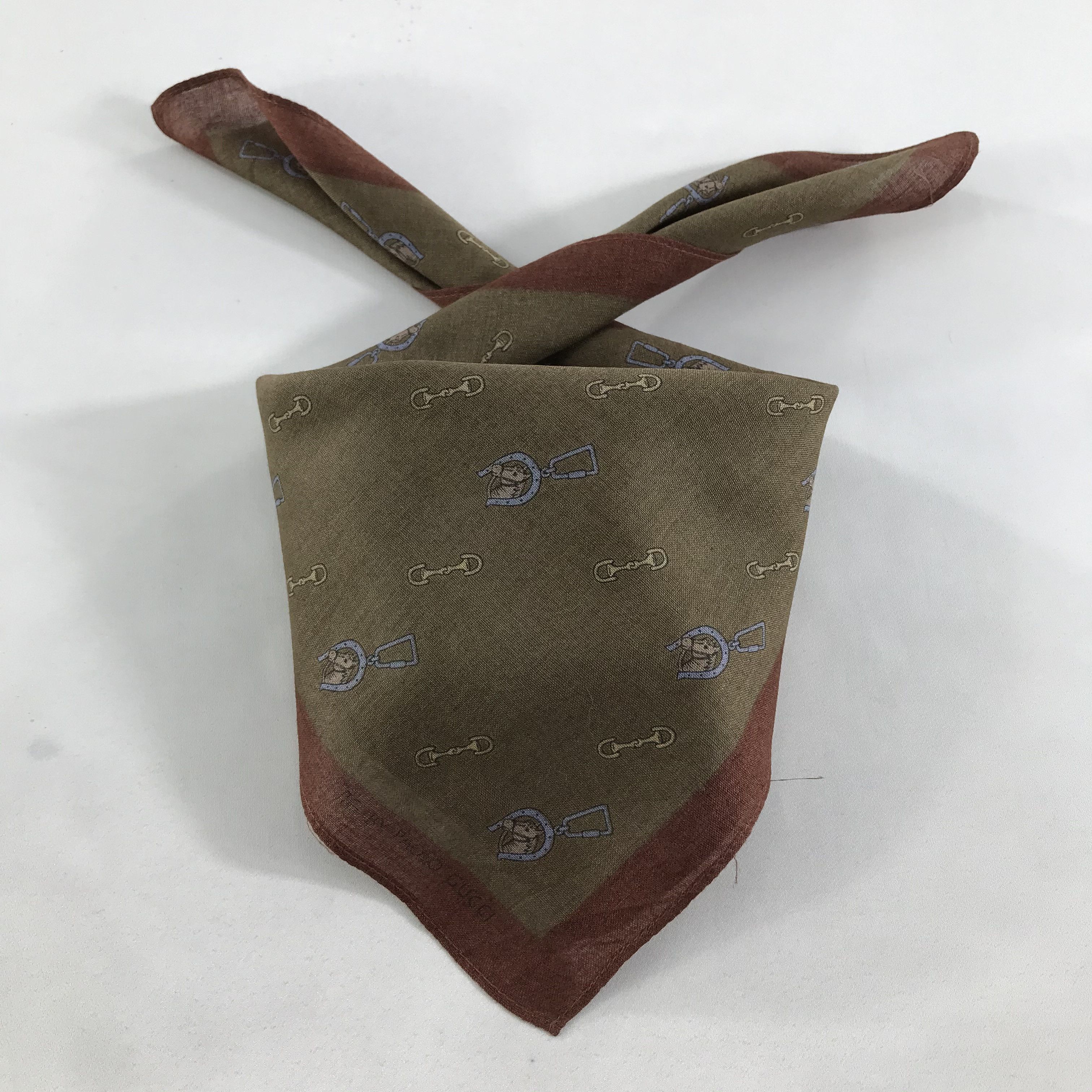 Paolo Gucci × Vintage Paolo Gucci Bandana / Handkerchief / Neckerchief - S1474 Size ONE SIZE - 3 Thumbnail
