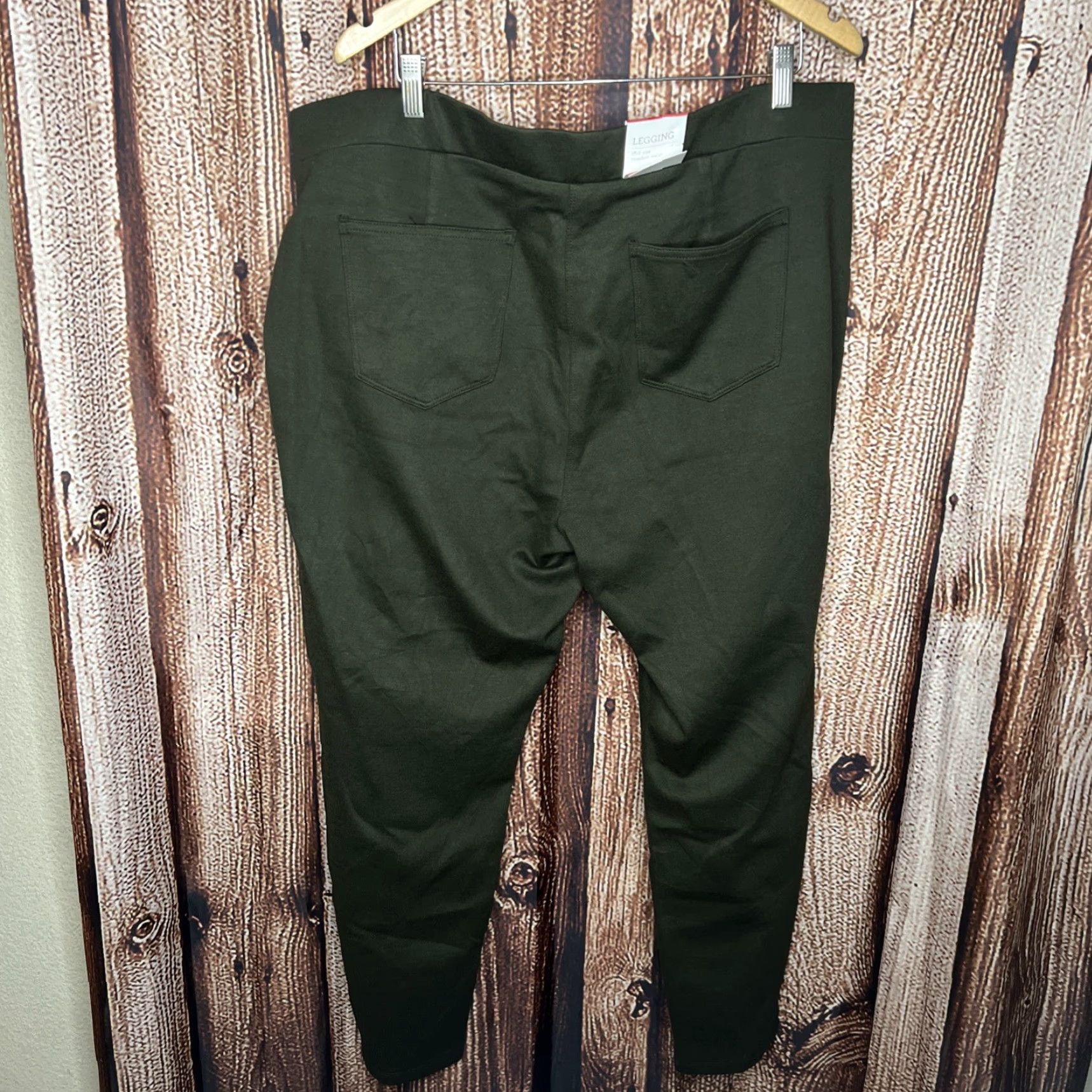 Vintage VINTAGE Style & Co Carbon Grey Pull-On Button Casual Legging Pants 22W NWT Womens Size 40" / US 18 - 4 Thumbnail