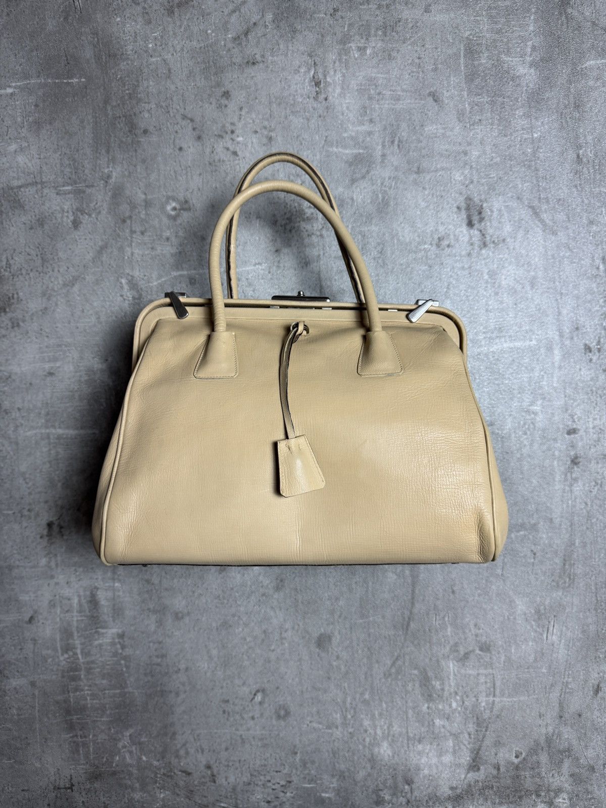 Prada Prada Vintage Beige Doctor Style Bag Size ONE SIZE - 1 Thumbnail