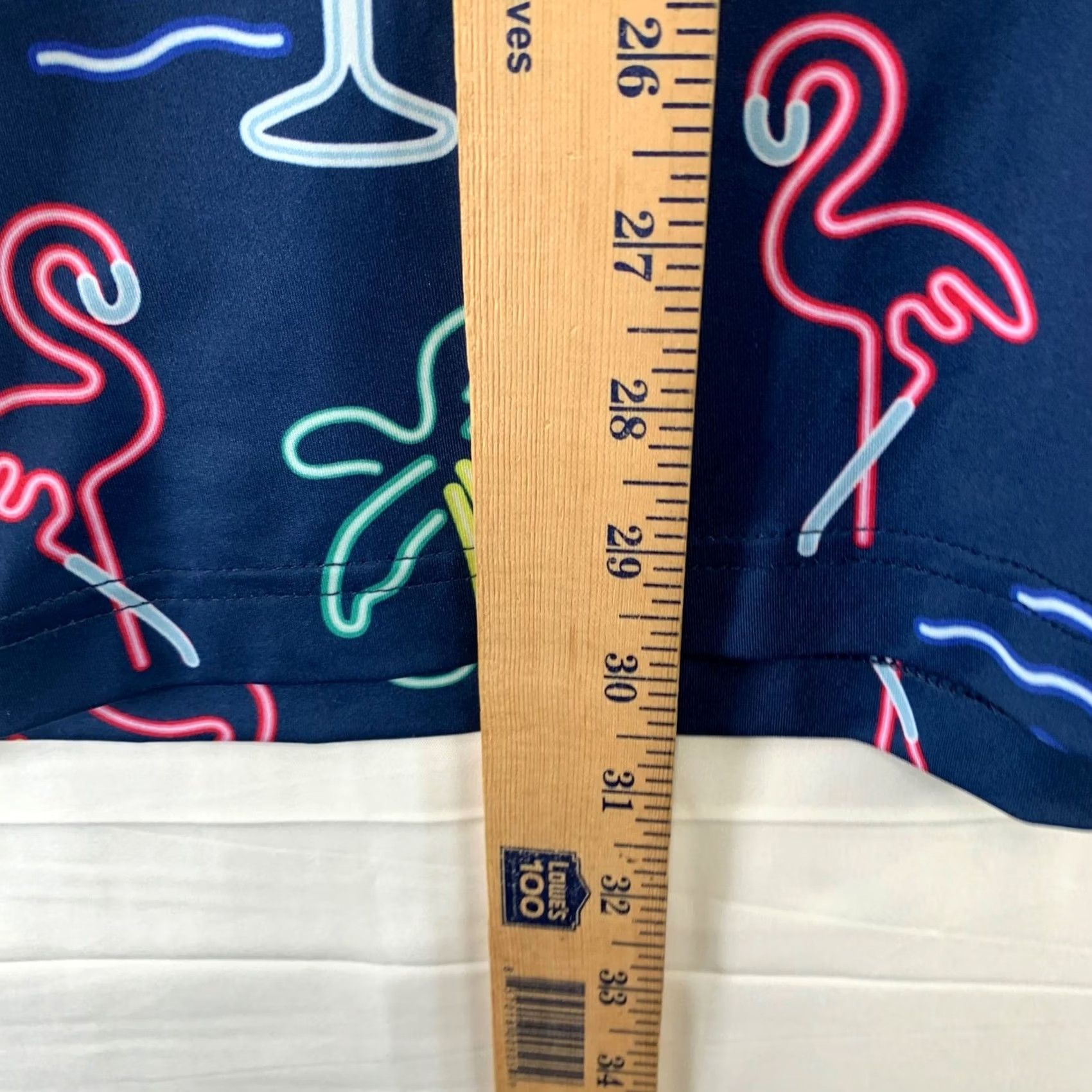 Chubbies Chubbies Polo Shirt Men Large Navy Blue Flamingo Palm Tree Tropical Stretch Size US L / EU 52-54 / 3 - 6 Thumbnail