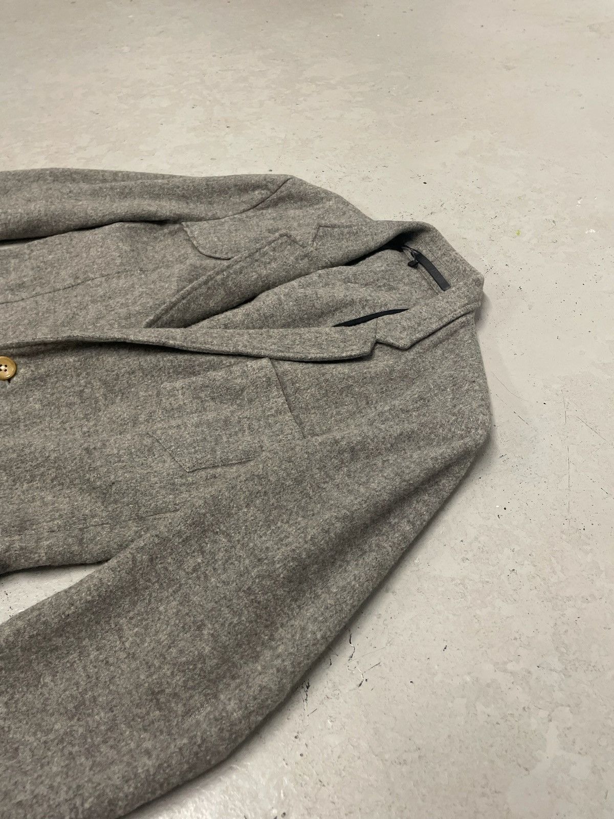 Kris Van Assche Kris Van Assche Grey Wool Blazer Size US S / EU 44-46 / 1 - 2 Thumbnail