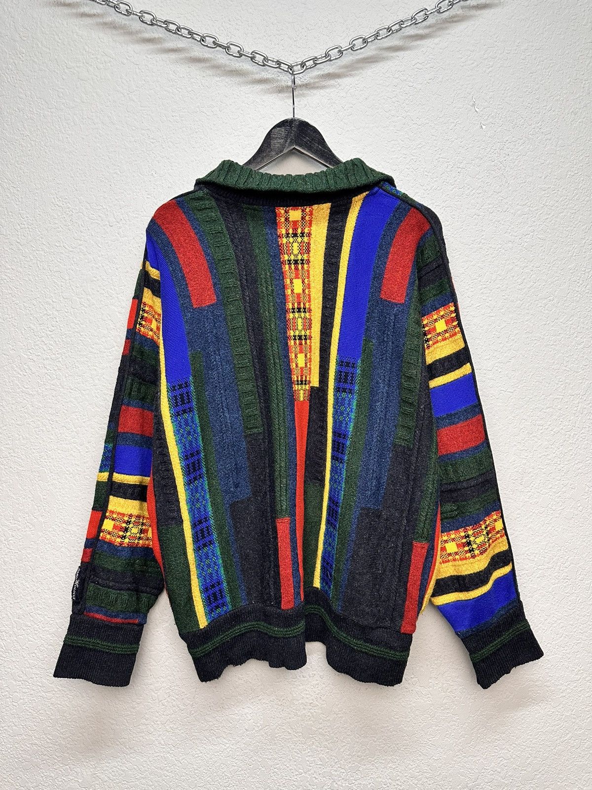 Carlo Colucci Carlo Colucci vintage knit sweater coogi style 90s germany Size US L / EU 52-54 / 3 - 13 Thumbnail
