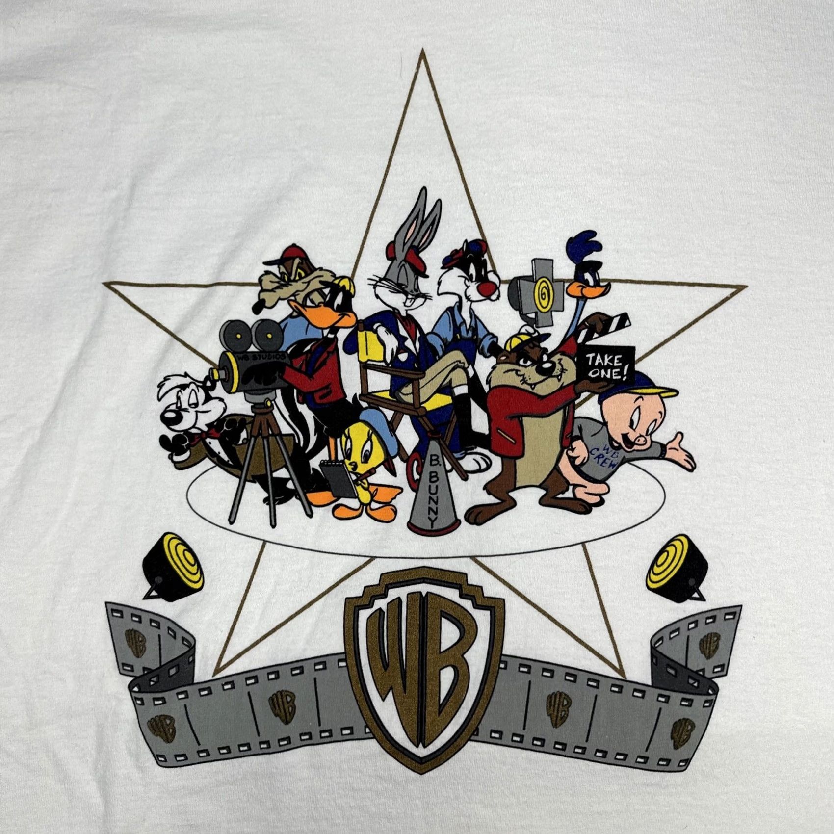 Acme Clothing Vintage XL Looney Tunes T-Shirt Graphic Bugs Bunny Taz Tweety 90s ACME BRAND Single Stitch Shirt Size US XL / EU 56 / 4 - 5 Thumbnail