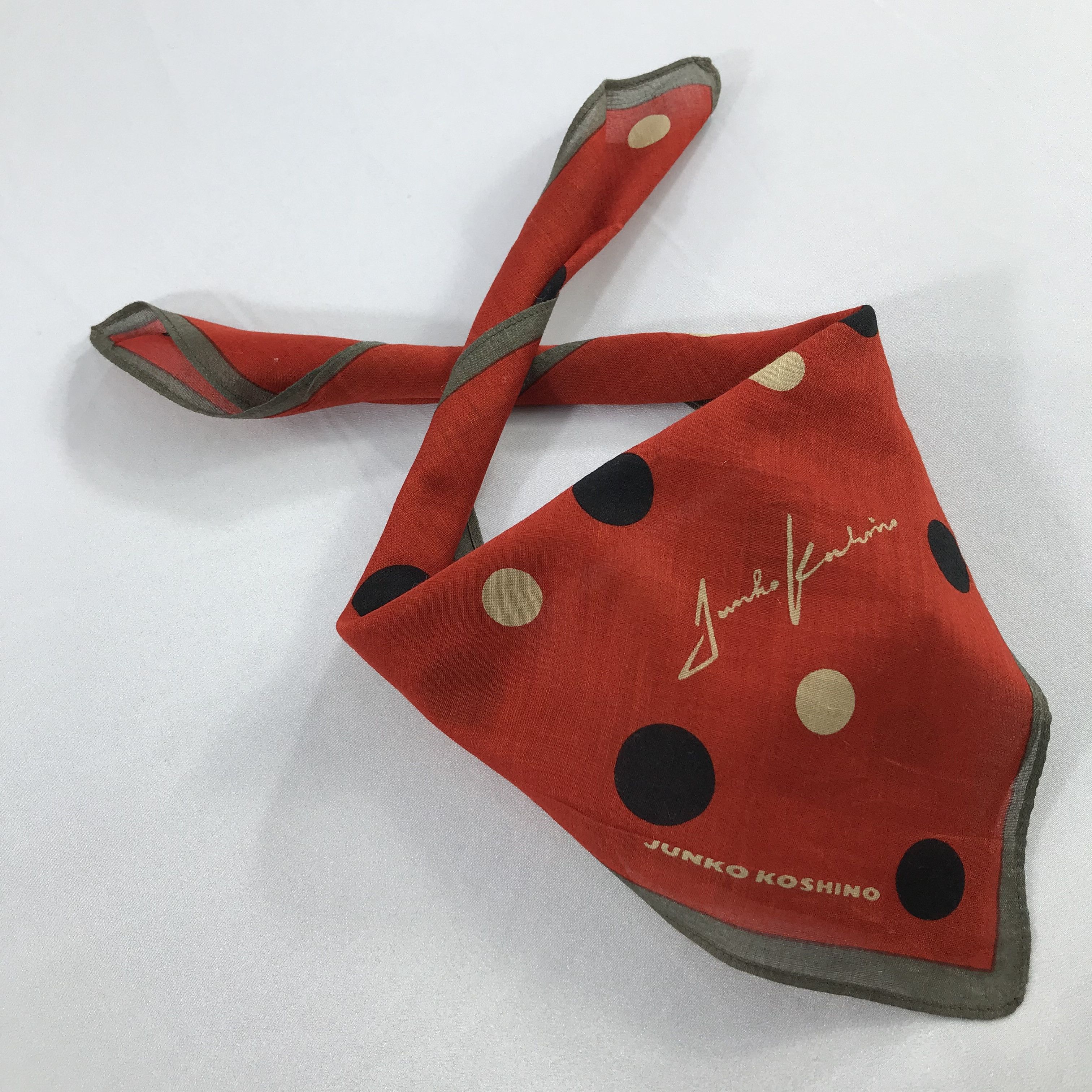 Mr. Junko × Vintage Junko Koshino Bandana / Handkerchief / Neckerchief - S2156 Size ONE SIZE - 4 Thumbnail