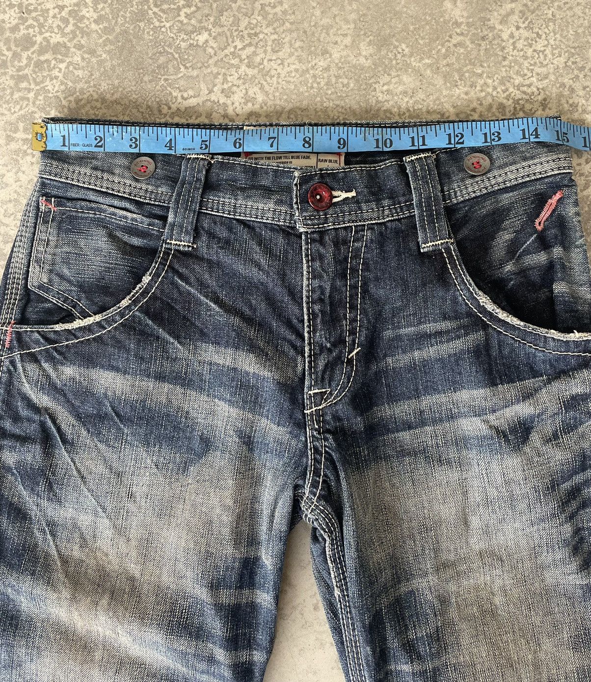Edwin Edwin Blue Trip Buckle Back Faded Jeans Size US 30 / EU 46 - 9 Thumbnail
