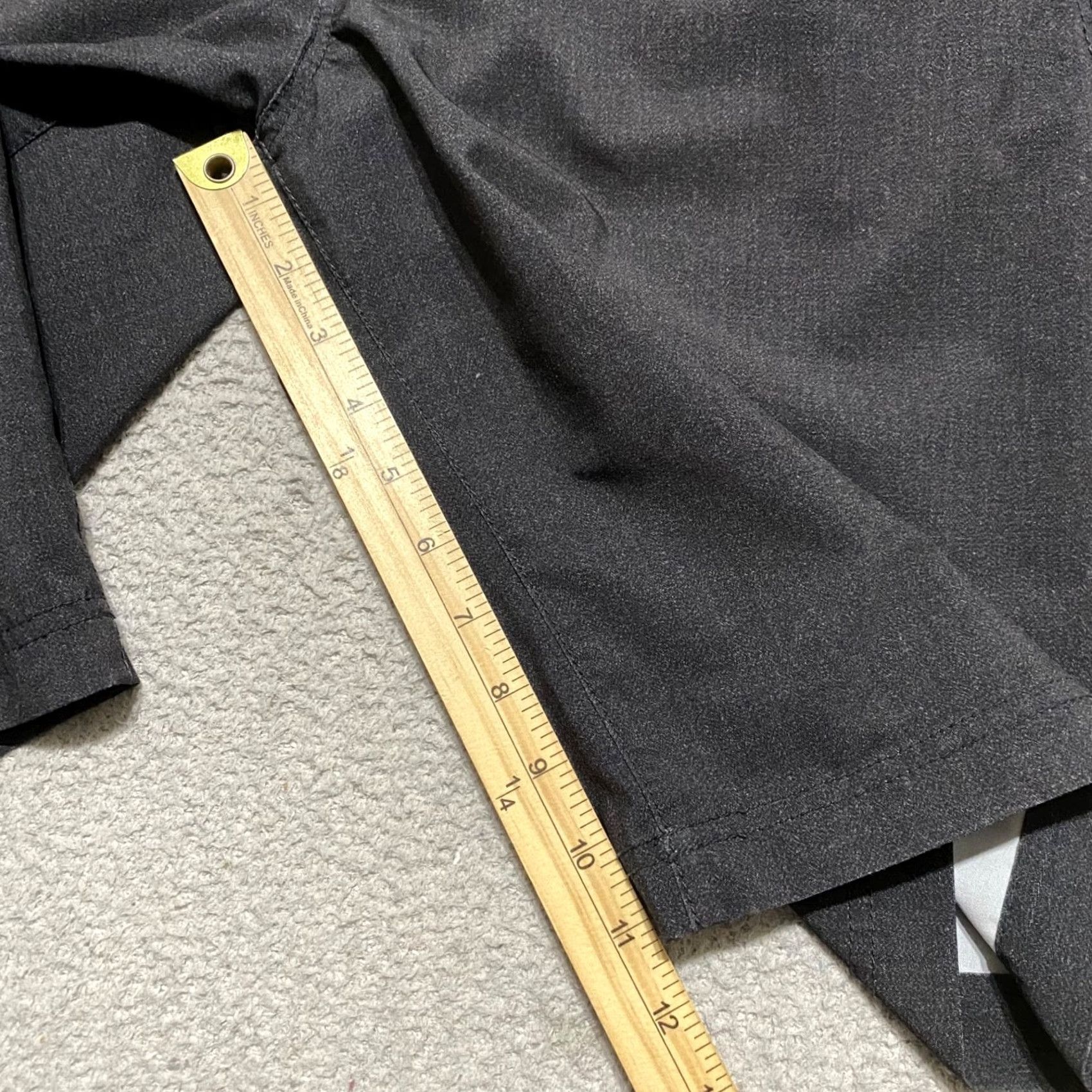 Vintage Buckle Mens Shorts Gray 31 Inseam 11" Regular Pockets Zip Button Polyester Outdoor Chino Pocketed Casual Accessories Adults Medium Size US 31 - 5 Thumbnail
