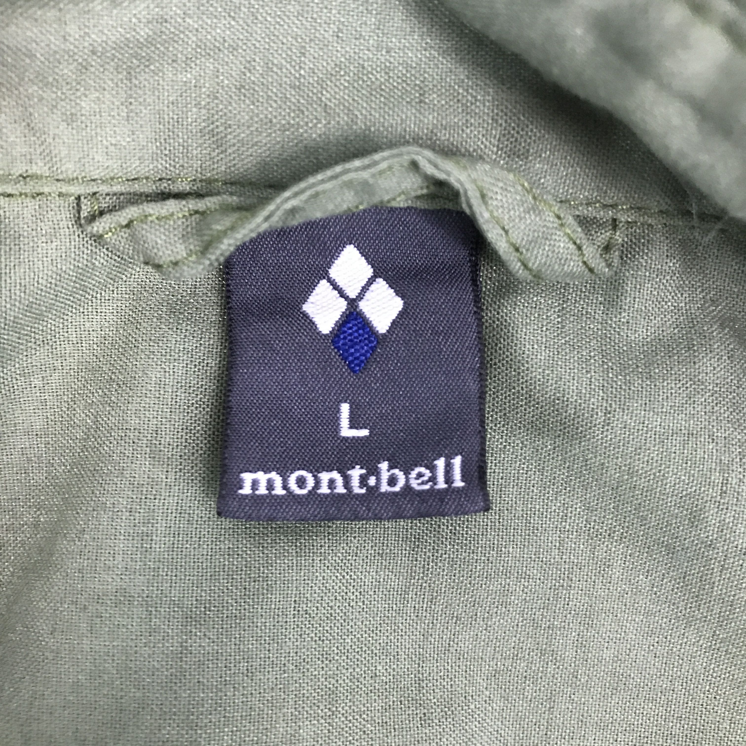 Japanese Brand × Montbell MONT-BELL OUTDOOR GREEN BRAND BUTTON UP TSHIRTS Size US L / EU 52-54 / 3 - 11 Thumbnail