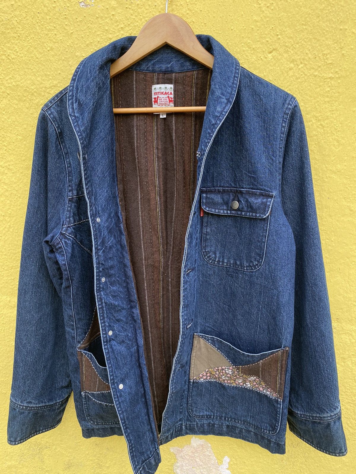 Japanese Brand Vintage titicaca patchwork sashiko boro design jacket Size US L / EU 52-54 / 3 - 18 Thumbnail