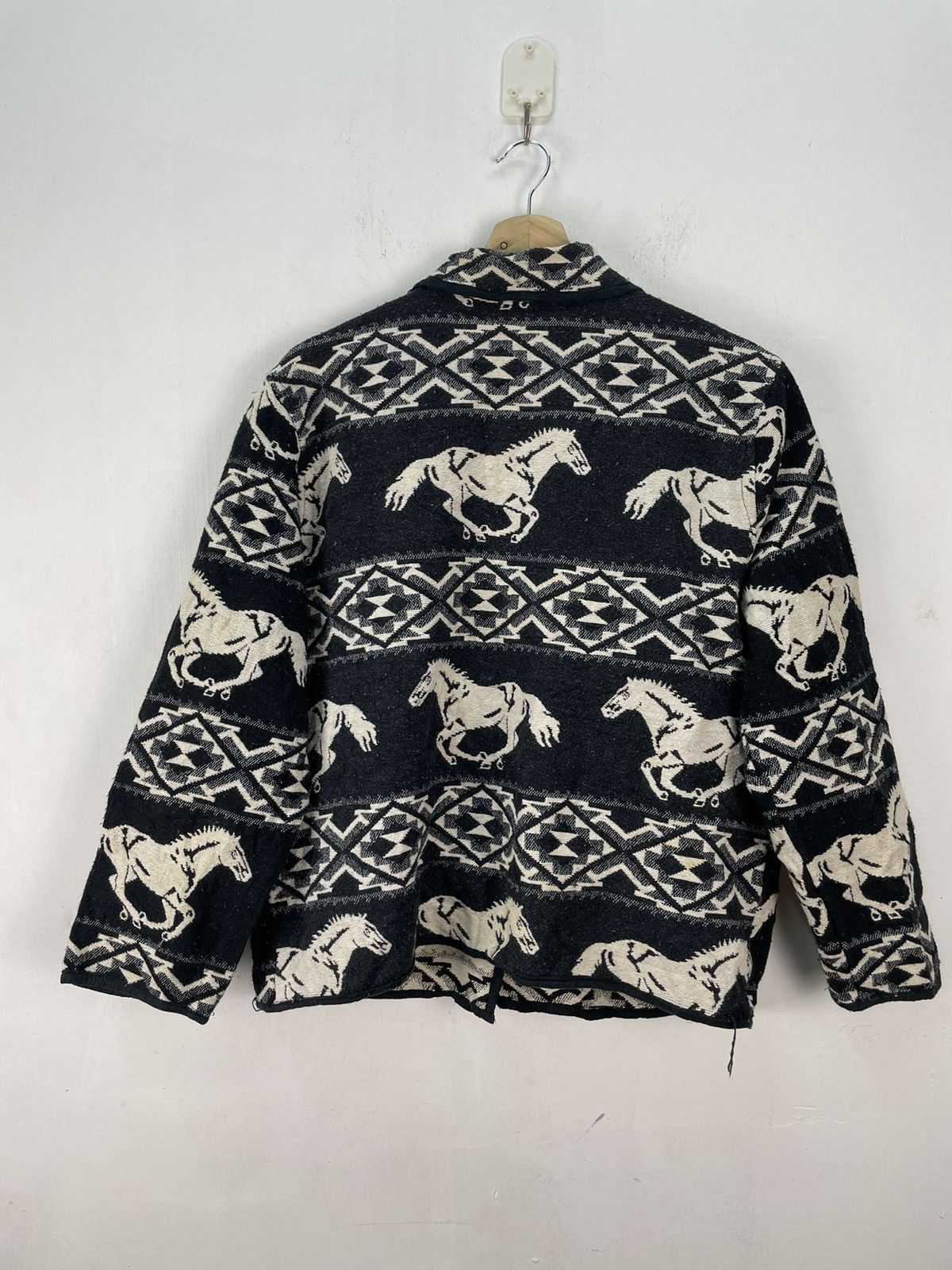 Flannel Vintage Flannel Burlap Tapestry Jacket Horse Pattern Size US L / EU 52-54 / 3 - 4 Thumbnail