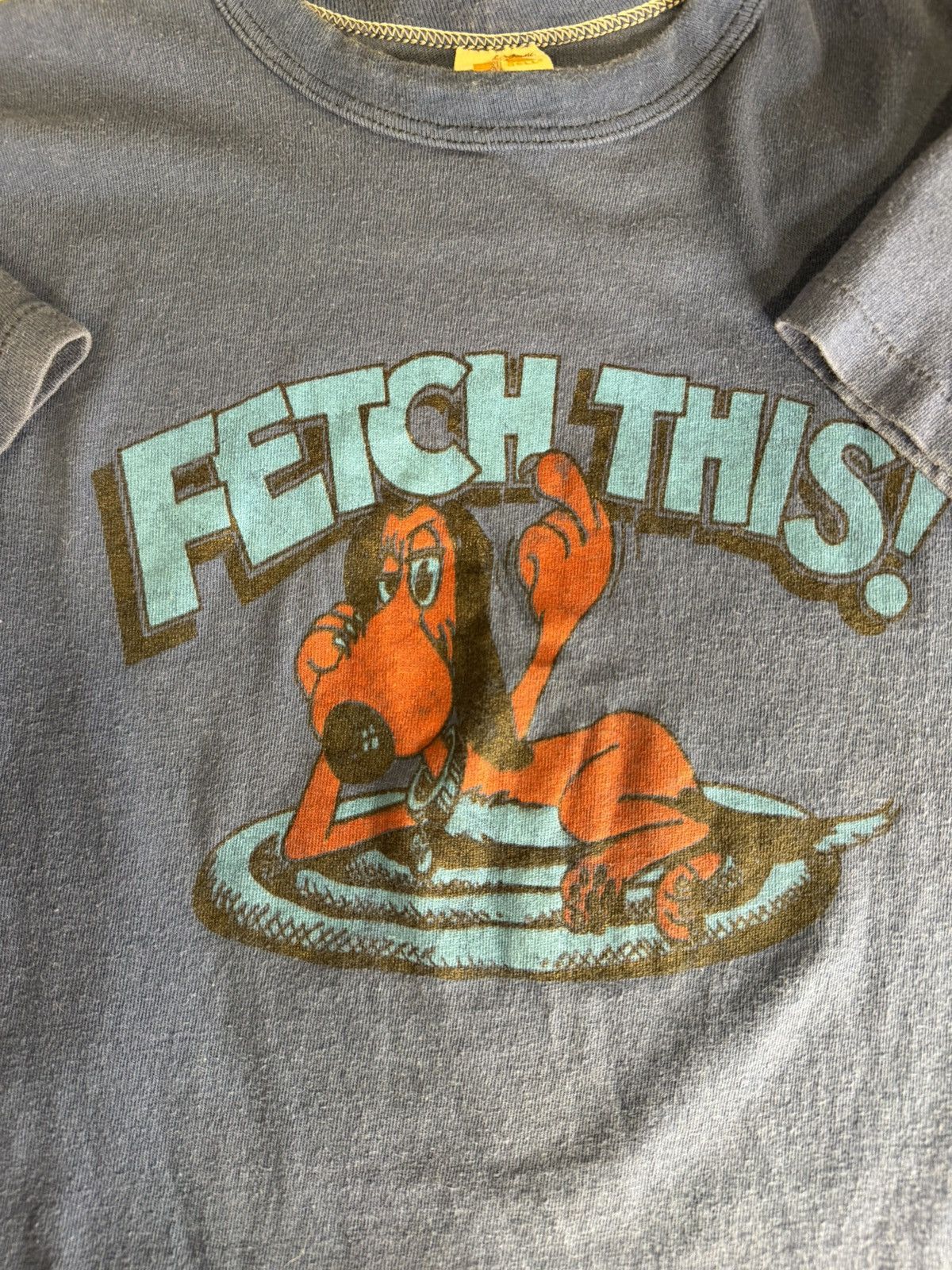 Vintage 1960s middle finger fetch this T-shirt Size US S / EU 44-46 / 1 - 4 Thumbnail