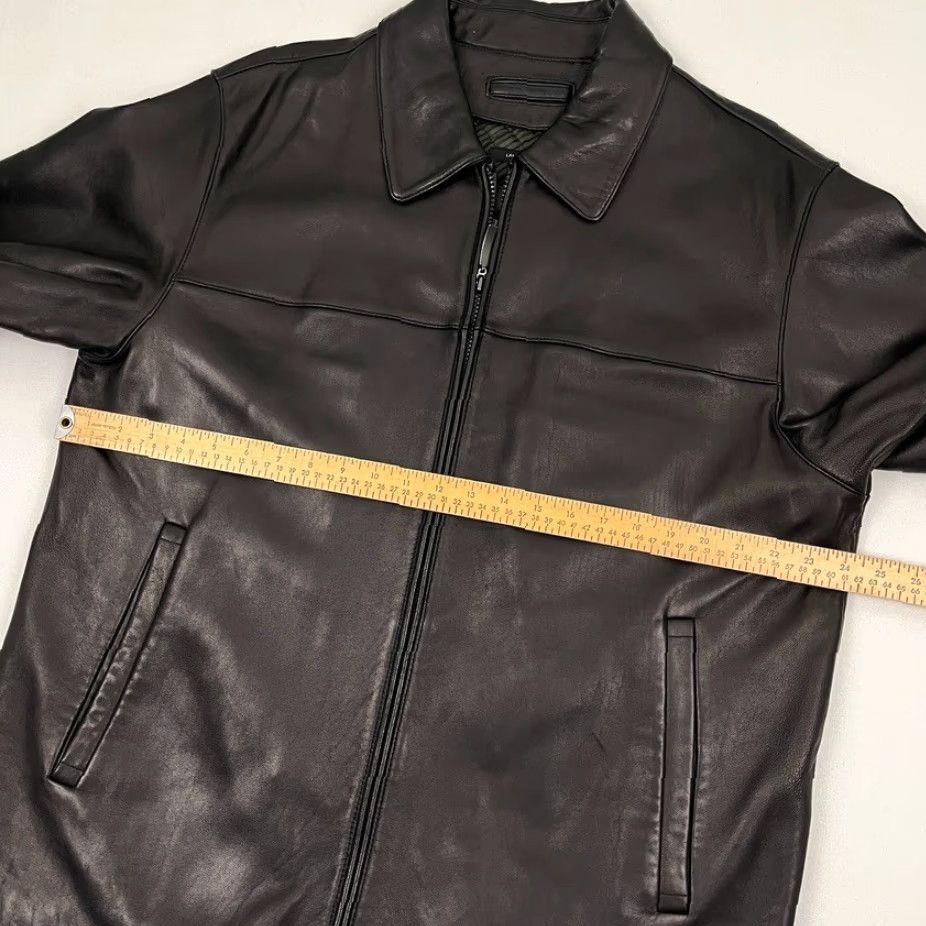 Liz Claiborne VINTAGE Claiborne Leather Jacket Mens L Full Zip Coat Black Size US L / EU 52-54 / 3 - 4 Thumbnail