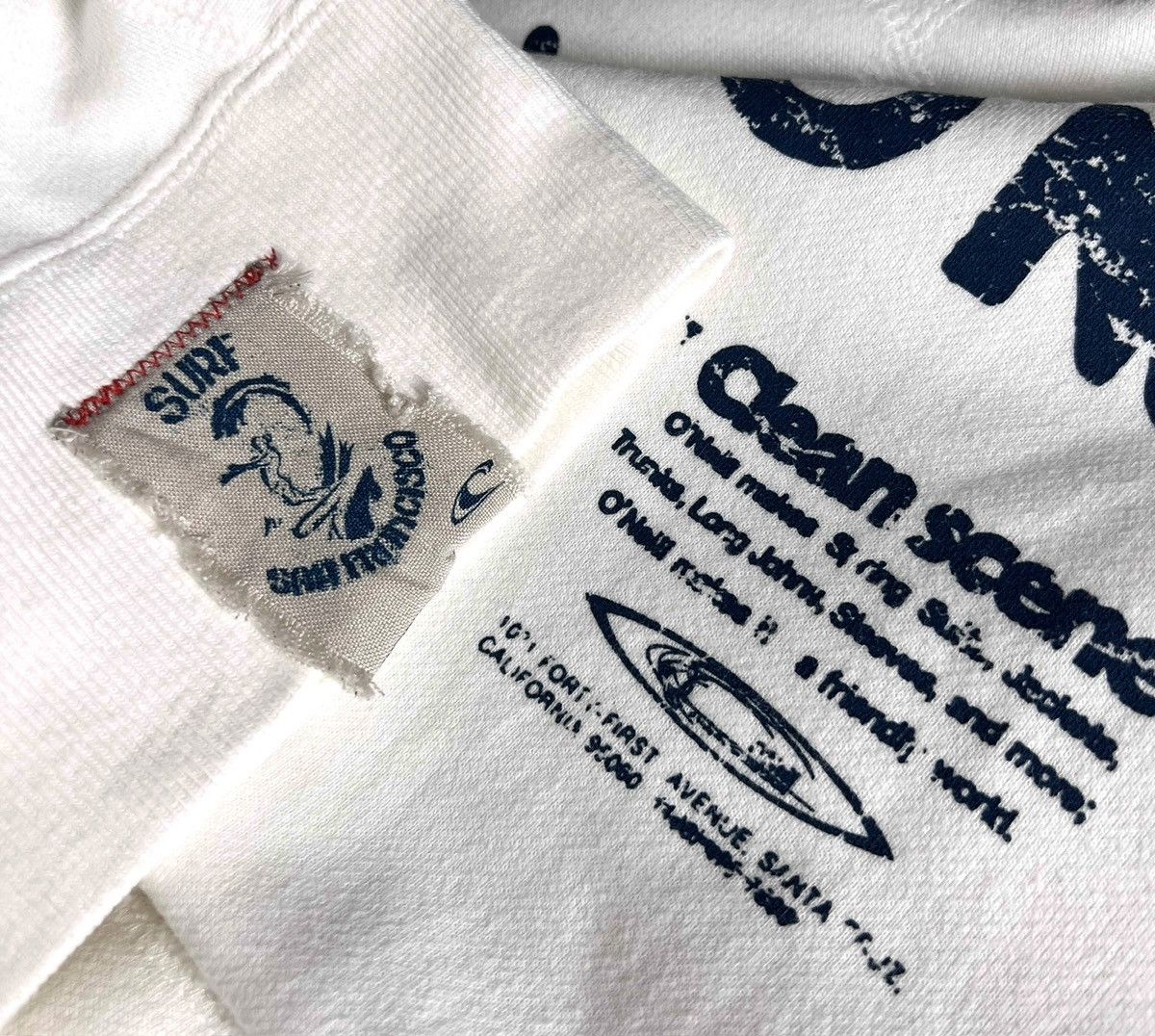 O'Neill × Quiksilver × Vintage Vintage Wetsuits Oneill Santa Cruz Surfin Crew Sweatshirt Size US L / EU 52-54 / 3 - 7 Thumbnail