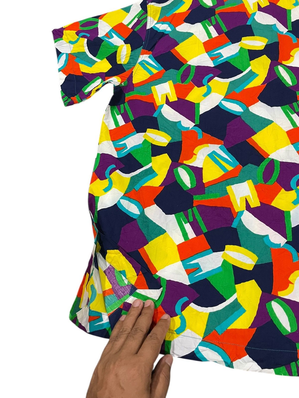 Missoni Missoni Mare Vintage 90s Alphabetical Abstract Art Shirts Size US XL / EU 56 / 4 - 10 Thumbnail