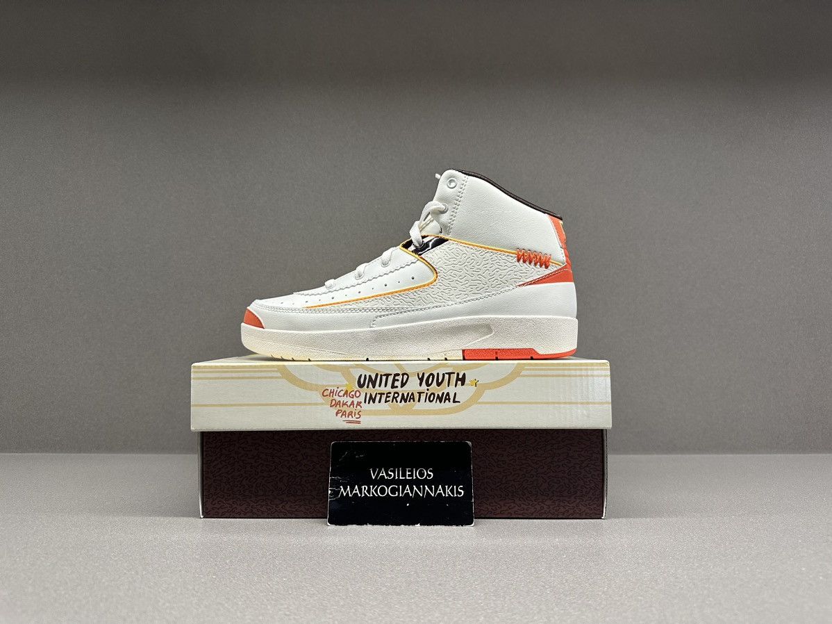 image of Jordan Brand 2 Retro Maison Chateau Rouge Ps Shoes in White, Women's (Size 4)