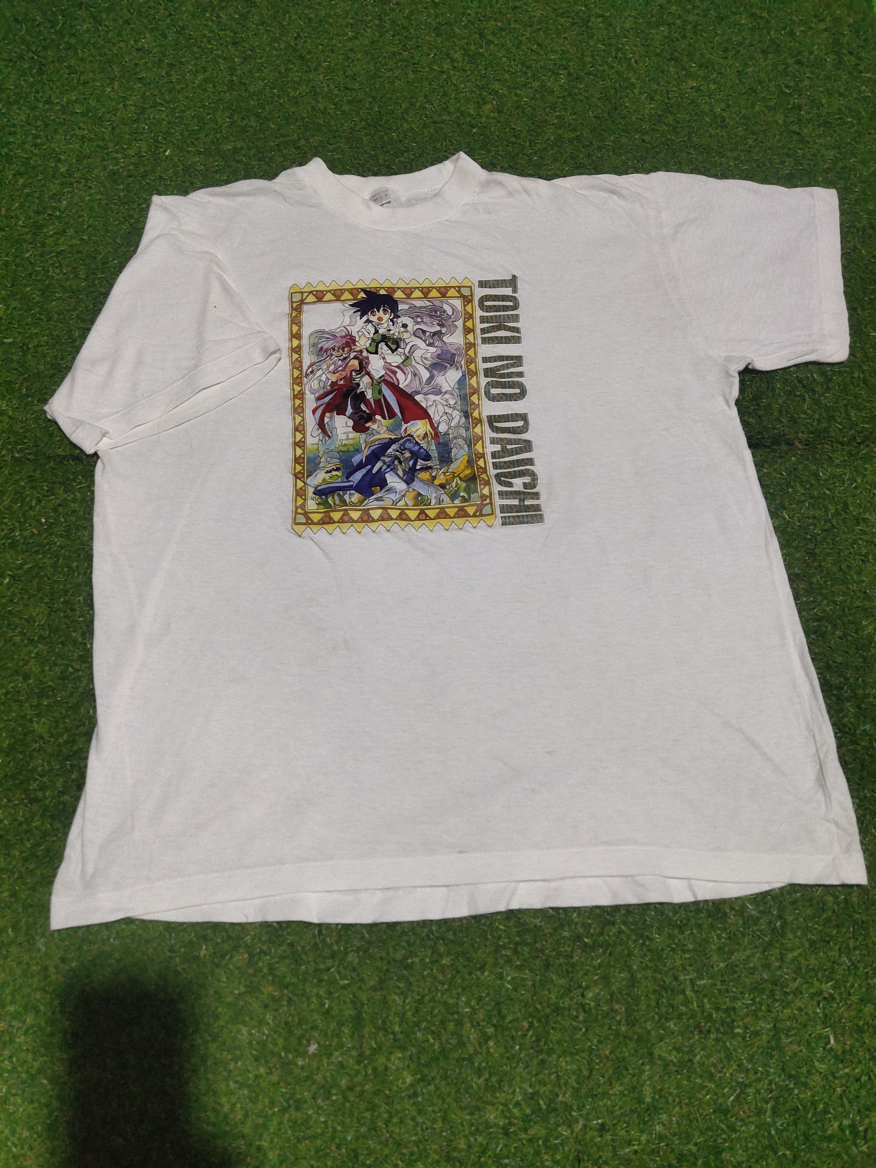 image of Anima x Movie Vintage Toki No Daichi Tenchi Muyo Anime Movie in White, Men's (Size Large)