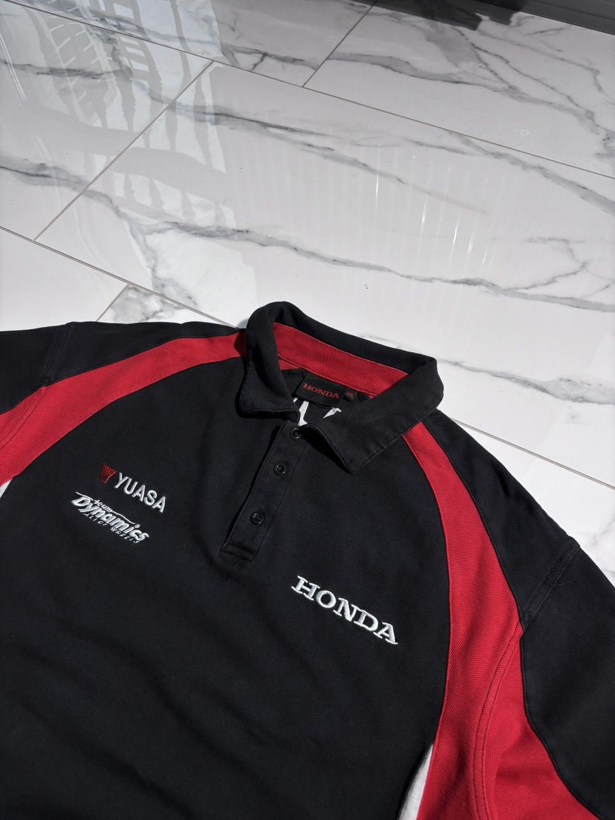Honda Vintage Racing Honda Polo Rugby Tshirt Japanese Style 00’s Size US XXL / EU 58 / 5 - 6 Thumbnail