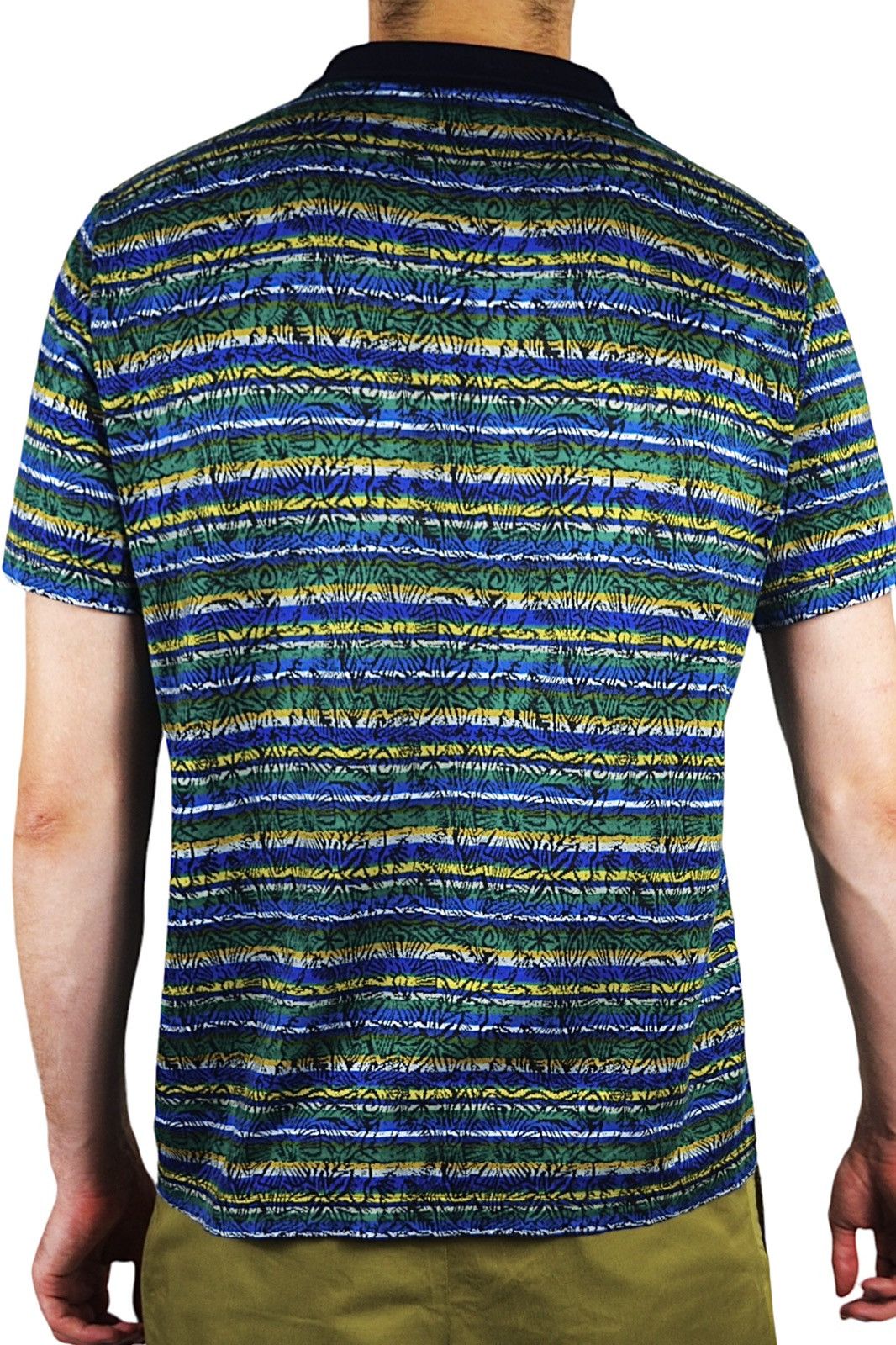 Missoni 90s Missoni Sport Knit Floral Striped Polo Shirt Size US L / EU 52-54 / 3 - 6 Thumbnail