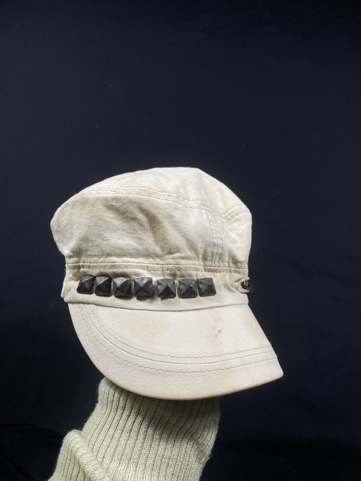14th Addiction × If Six Was Nine × KMRii Gothic Studded Crazy Cadet Hats Distressed Size ONE SIZE - 3 Thumbnail