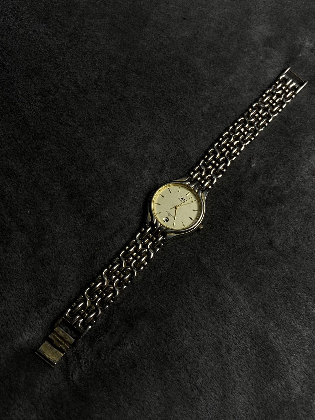 Japanese Brand × Jewelry × Vintage Futuristic Japanese Style Vintage Q&Q Quartz Watch Work 100% Size ONE SIZE - 2 Thumbnail
