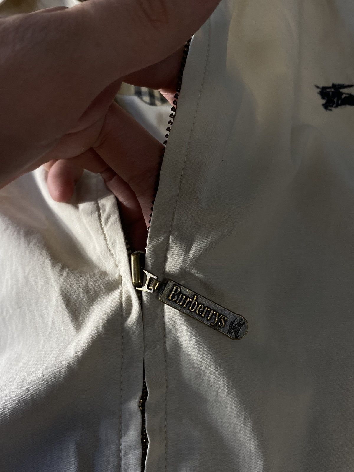 Burberry × Vintage ❗️Burberrys 90s vintage bomber jacket monogram beige L-XL Size US L / EU 52-54 / 3 - 8 Thumbnail
