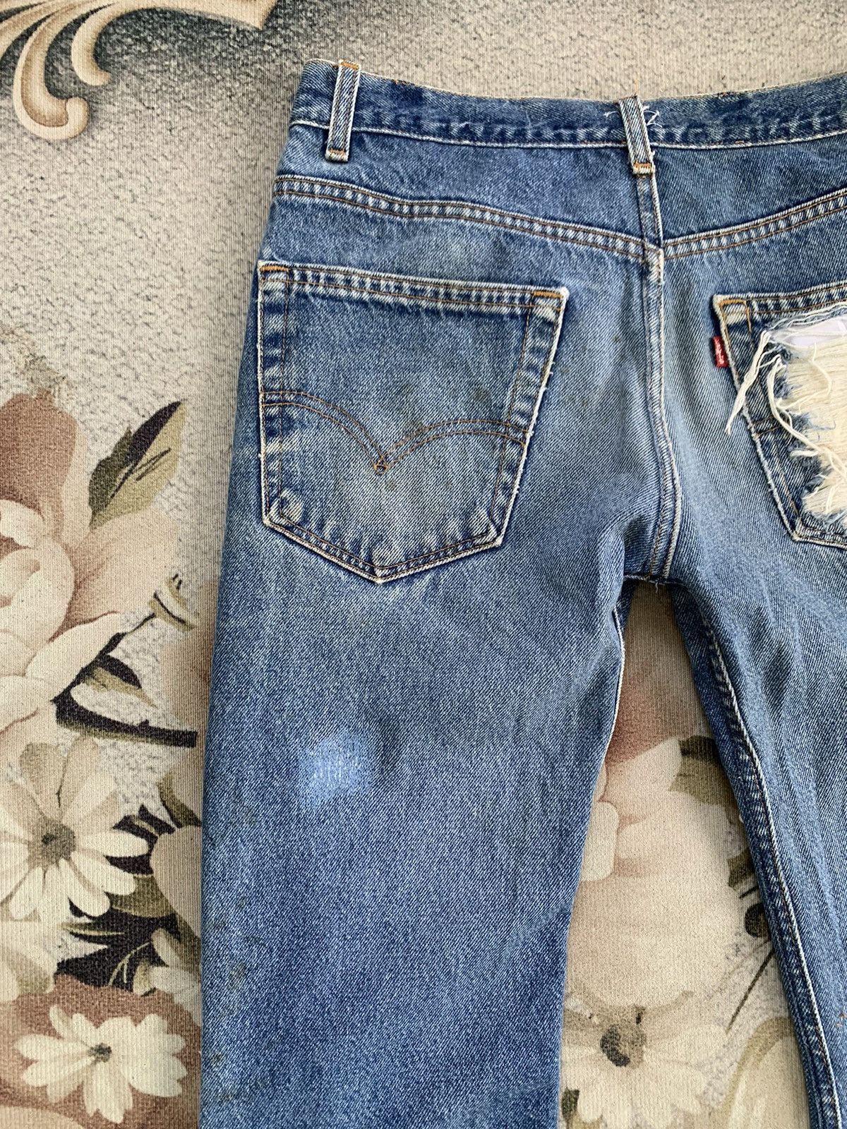 Levi's Levis Distressed 517 Sample Boot Cut Denim Pant Made in Usa Size US 30 / EU 46 - 11 Thumbnail