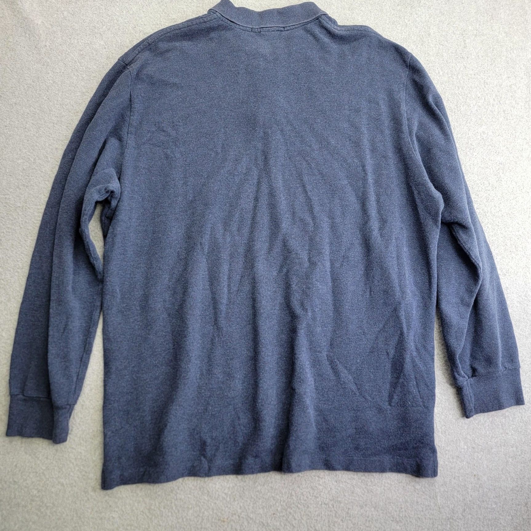 Polo Ralph Lauren VINTAGE Polo Ralph Lauren Polo Shirt Mens XL Blue Long Sleeve Pony Logo Cotton Made USA Size US XL / EU 56 / 4 - 6 Thumbnail