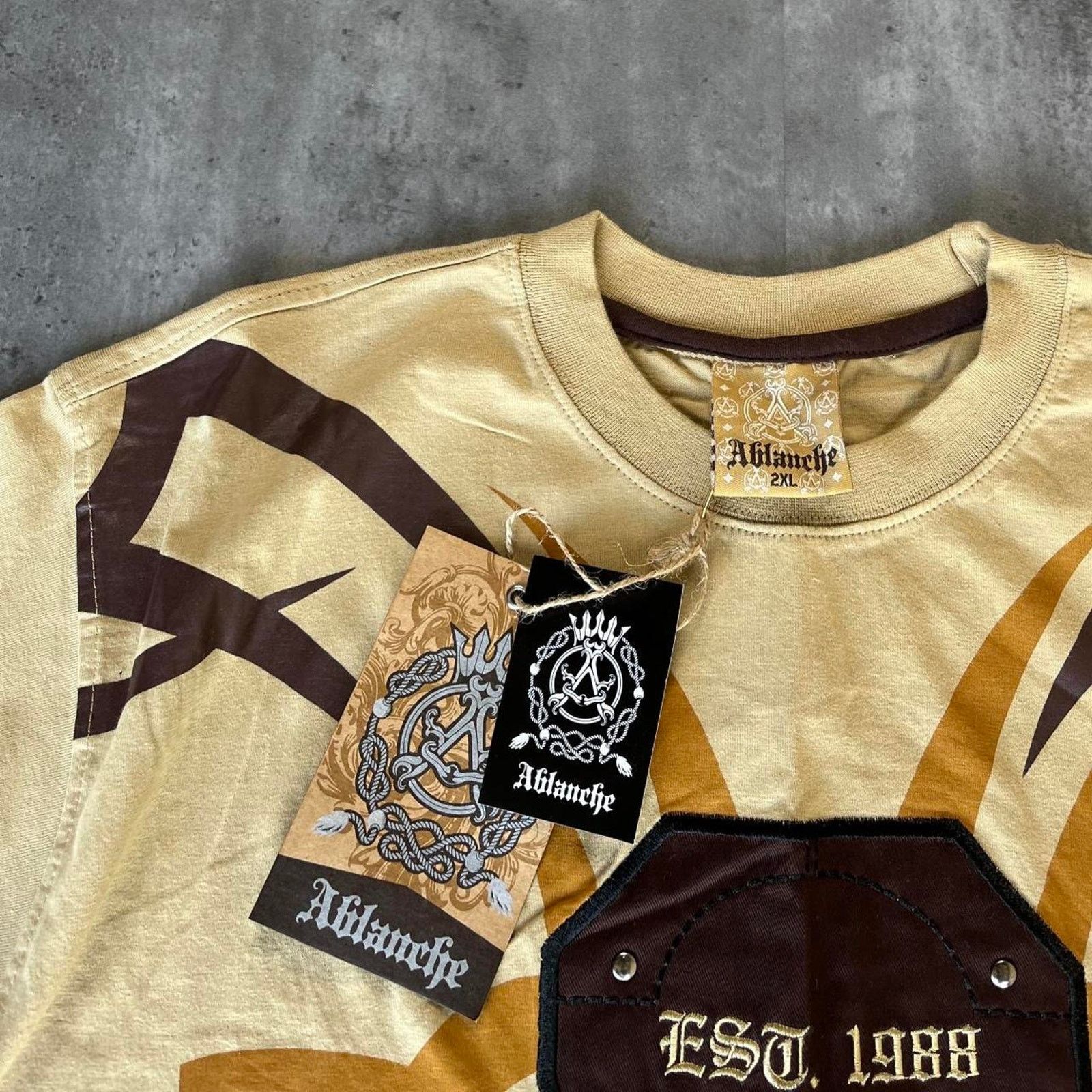 Affliction × Vintage Crazy Vintage Y2K Affliction Style Baggy Grunge Graphic Tee Size US XXL / EU 58 / 5 - 3 Thumbnail