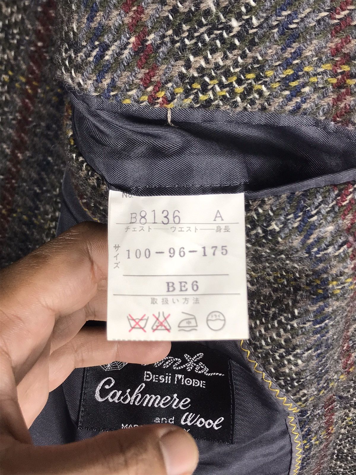 Vintage ⚡️Vintage Cashmere & Wool Tweed Coat Jacket Size US M / EU 48-50 / 2 - 10 Thumbnail