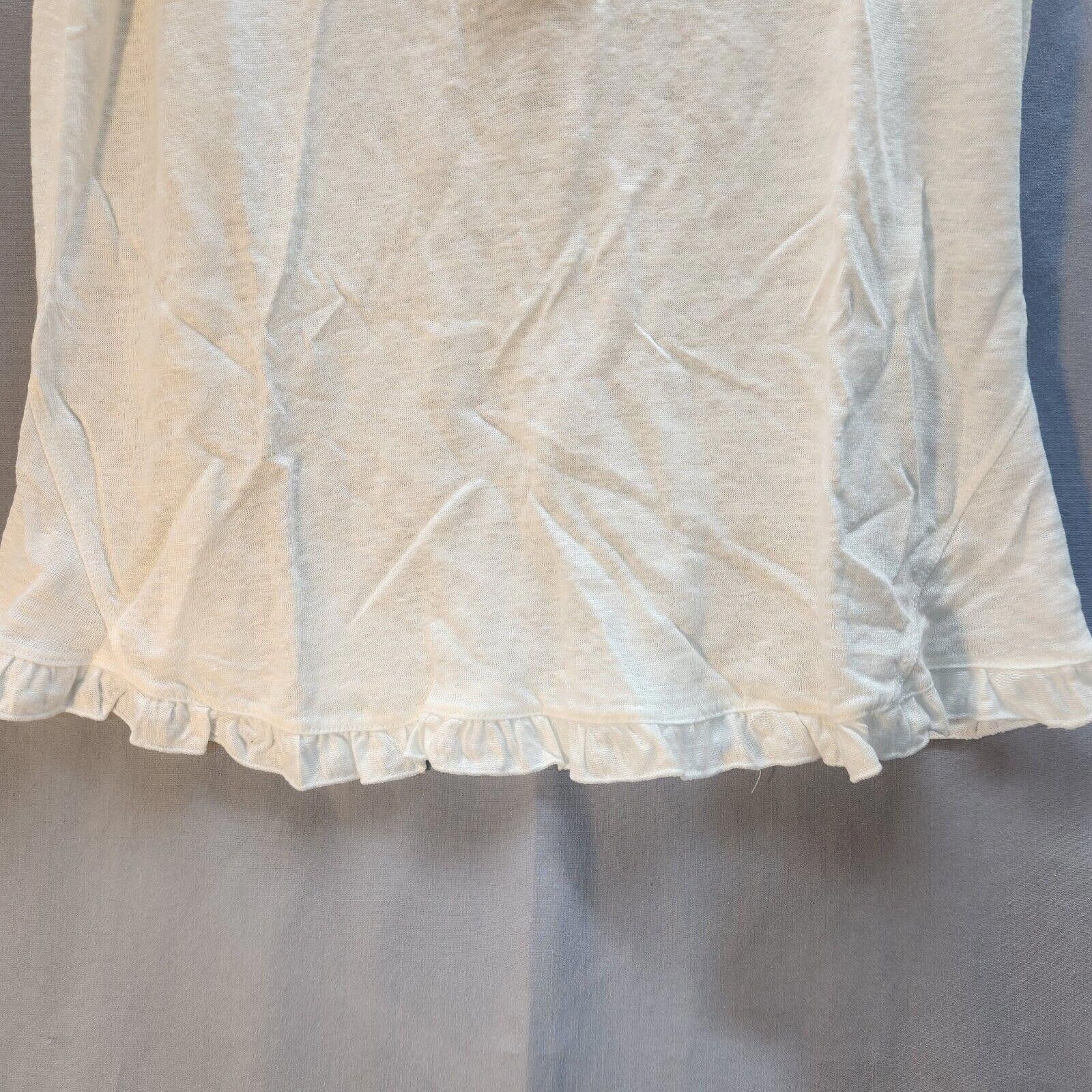 Designer New Wrap London Linen Sleeveless Top White Size UK 16 US 12 Size XL / US 12-14 / IT 48-50 - 3 Thumbnail