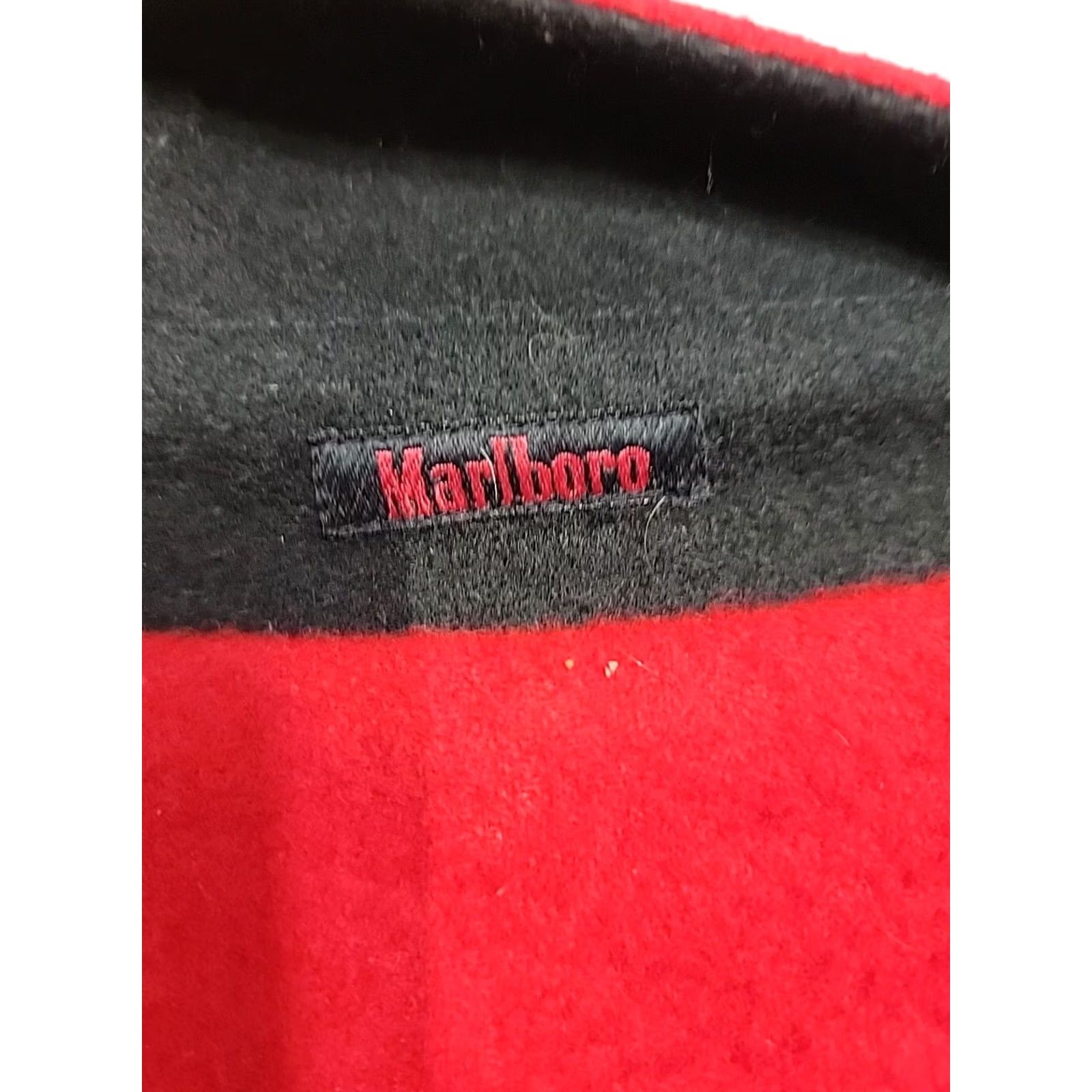 Marlboro VINTAGE Marlboro Jacket Men L Red/Black Reversible Wool Full Zip Collared Pocketed 90s USA Men's L Size US L / EU 52-54 / 3 - 6 Thumbnail
