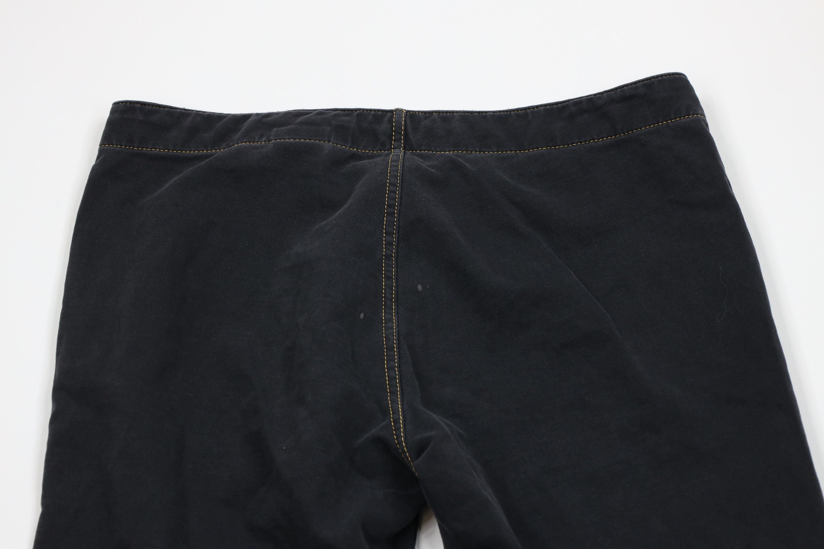 Vintage Vintage 90s Y2K Streetwear Babydoll Wide Leg Pants Black Size 27" / US 4 / IT 40 - 10 Thumbnail