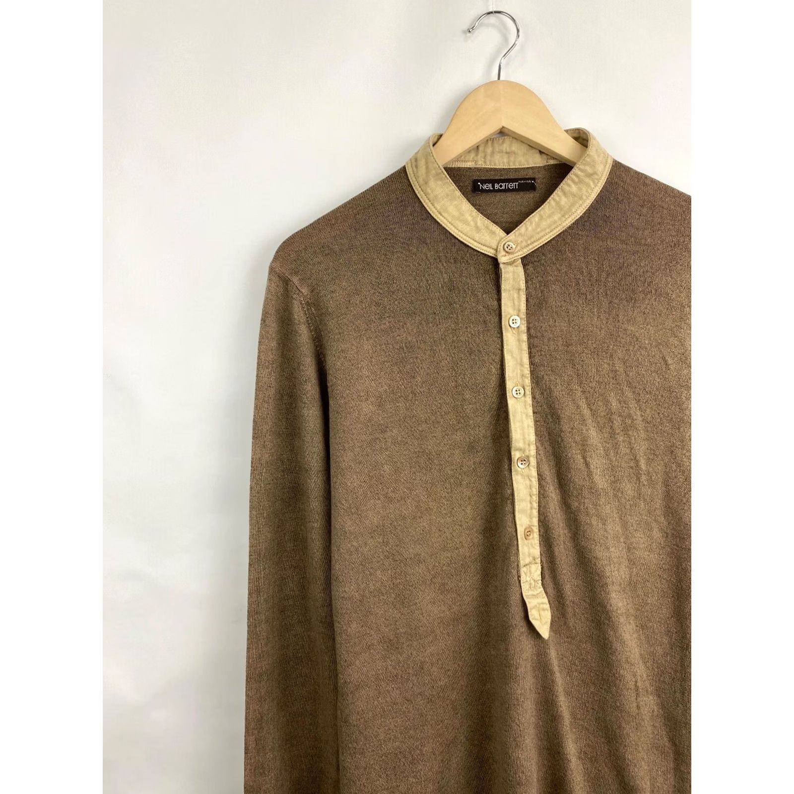 Neil Barrett Neil Barrett Pura Lana Vergine Merino Sweaters Made in Italy L Pullover Mens Brown Size L Size US L / EU 52-54 / 3 - 3 Thumbnail